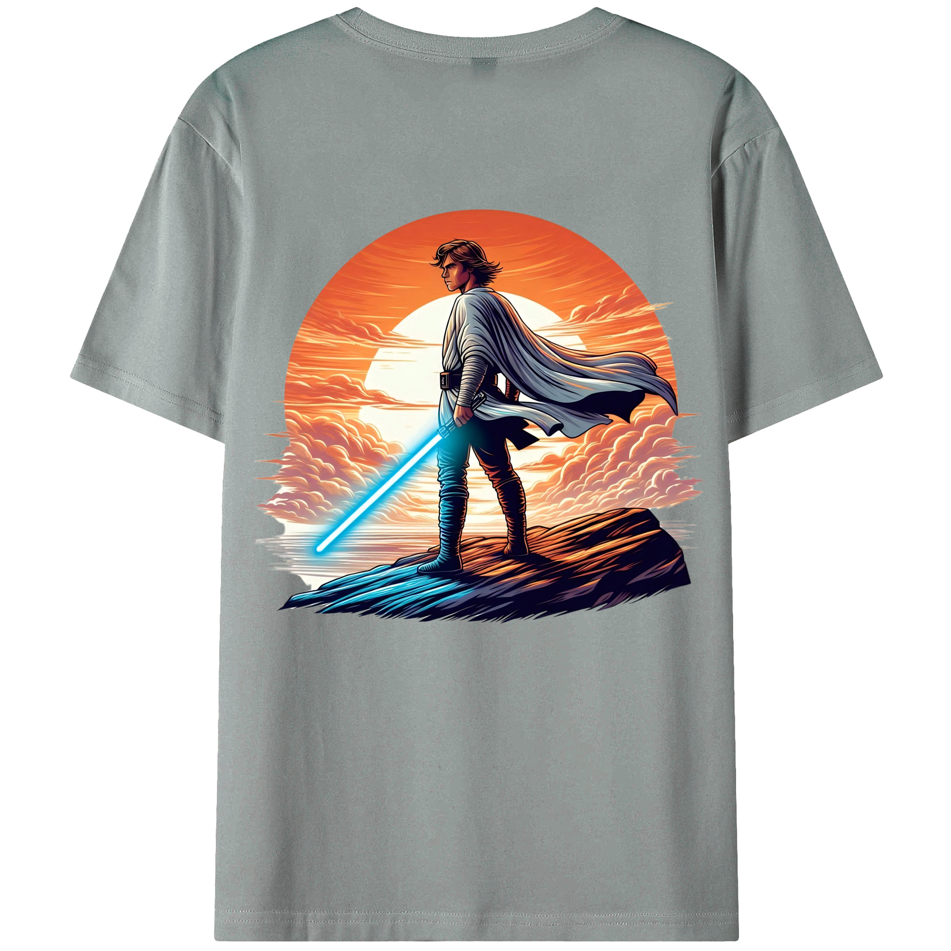 （画像用） スター・ウォーズ Star Wars 綿100％ メンズ半袖Tシャツ（バックプリント） 通気性